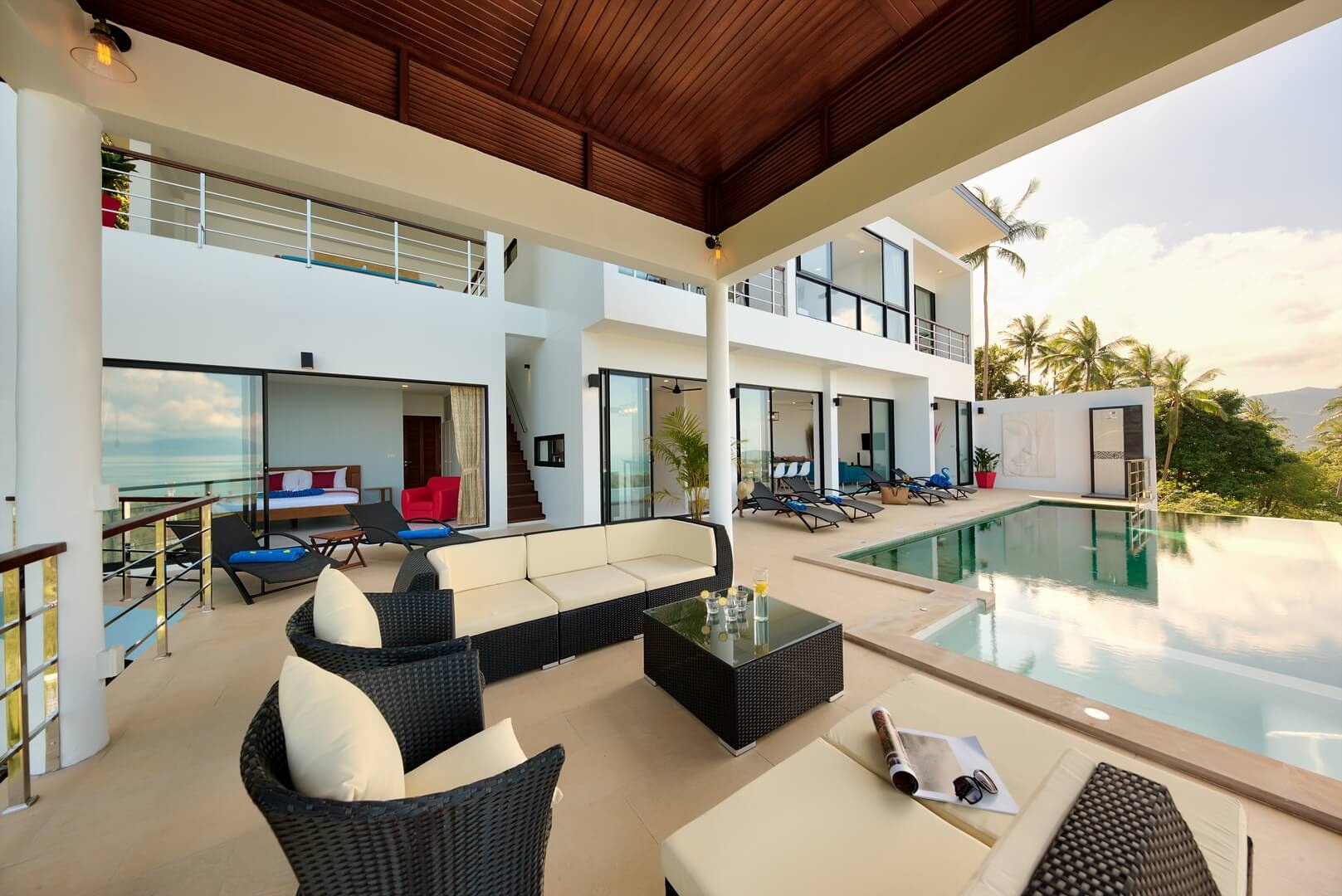 KO SAMUI A MAENAM VILLA PLAIN VUE MER. IMMOCENTER THAILAND REAL ESTATE AGENCY KO SAMUI