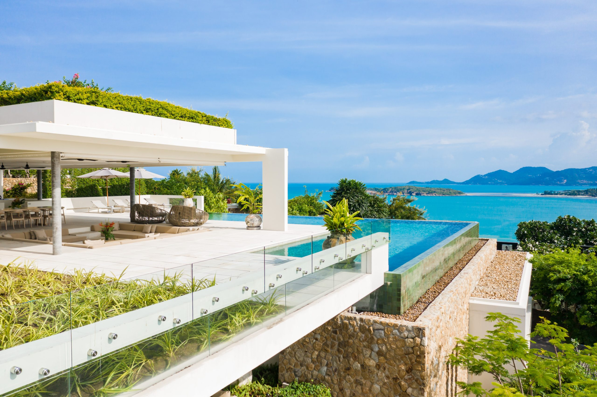 KO SAMUI A CHOENG MON VILLA DE LUXE VUE MER IMMOCENTER THAILANDE KO SAMUI