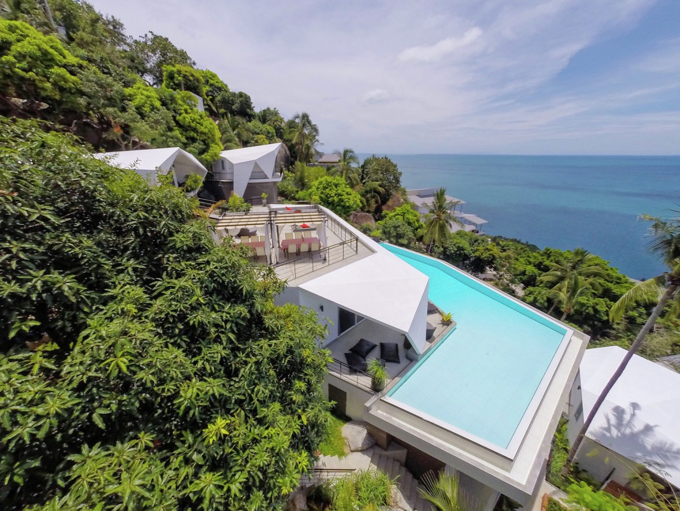 KO SAMUI A CHAWENG NOI VILLA DE LUXE VUE MER 11 CHAMBRES. IMMOCENTER THAILANDE KO SAMUI