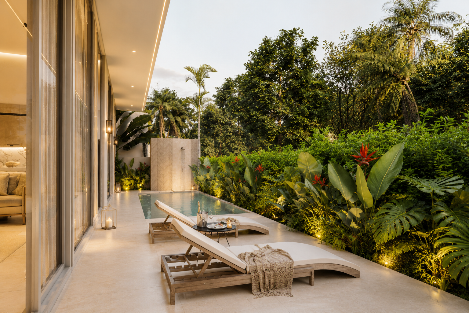 PHUKET A NAI HARN PROJETDE VILLA DE LUXE PLAIN PIED. IMMOCENTER THAILANDE PHUKET