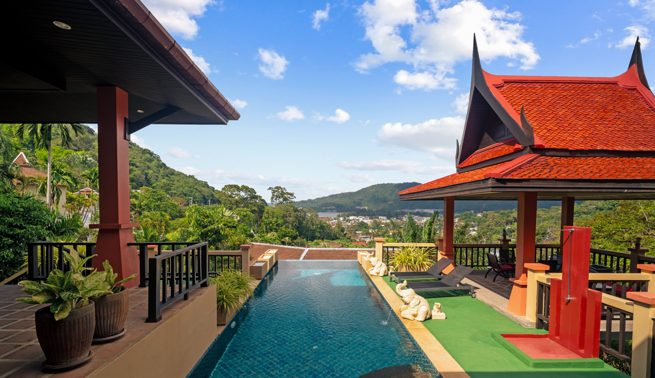 PHUKET A KAMALA VILLA DE PRESTIGE VUE MER. IMMOCENTER THAILANDE PHUKET