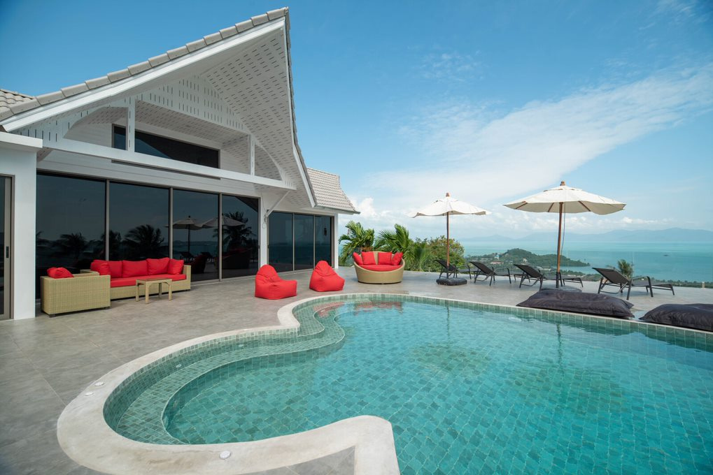 KO SAMUI A BOPHUT GRANDE VILLA DE STANDING VUE MER. IMMOCENTER THAILANDE KO SAMUI