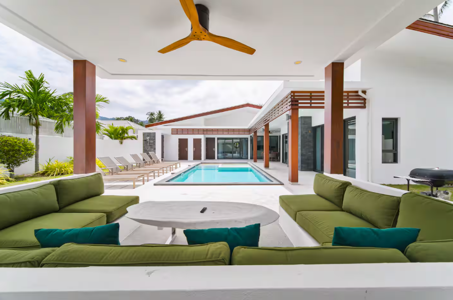 KO SMAUI A LAMAI BELLE VILLA PLAIN PIED AVEC 3 CHAMBRES. IMMOCENTER THAILANDE KO SAMUI
