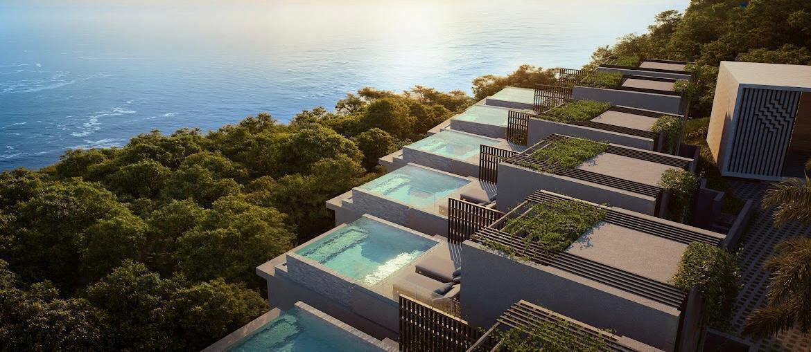 PHUKET A PATONG PROJET VILLA DE STANDING VUE MER. IMMOCENTER THAILAND REAL ESTATE AGENCY PHUKET