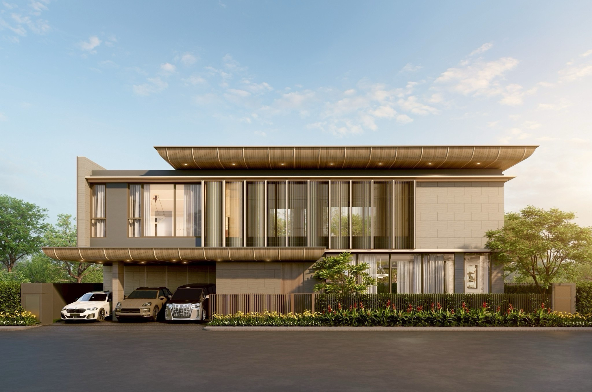 PATTAYA PROJET DE VILLA MODERNE DE LUXE. IMMOCENTER THAILANDE PATTAYA