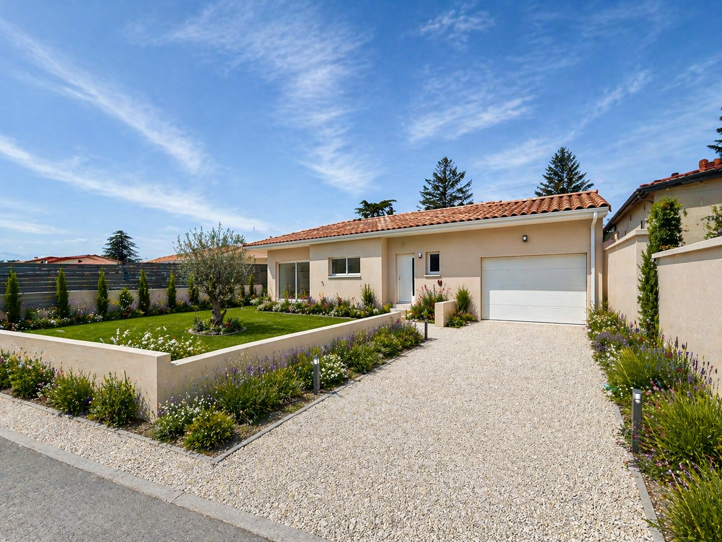 A 20 MN AU SUD DE VIENNE VILLA PLAIN PIED NEUVE. IMMOCENTER Chanas