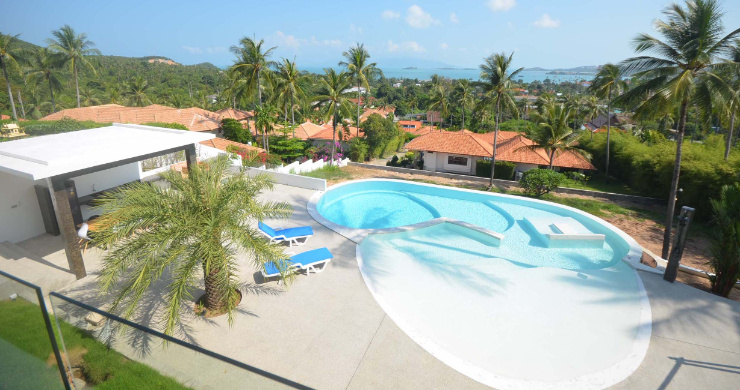 KO SAMUI VILLA DE LUXE VUE MER 8 CHAMBRES. IMMOCENTER THAILANDE KO SAMUI