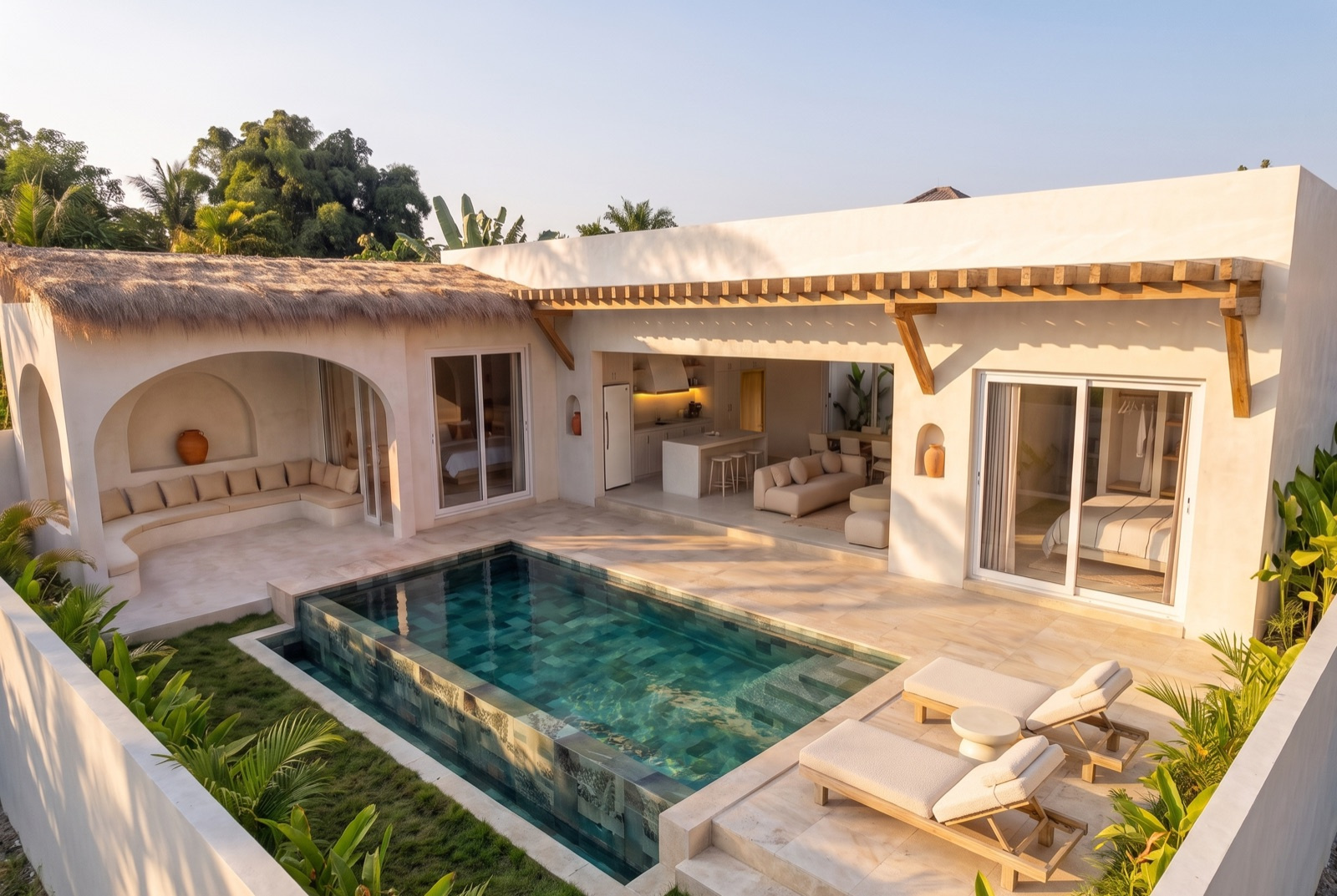 KO SAMUI A MAENAM PROJET DE VILLA DE STANDING. IMMOCENTER THAILAND REAL ESTATE AGENCY KO SAMUI