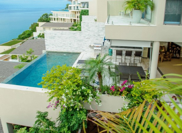 KO SAMUI A PLAI LAEM VILLA VUE MODERNE VUE MER. IMMOCENTER THAILANDE KO SAMUI