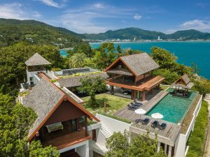PHUKET A KAMALA VILLA VUE MER  DE LUXE.   IMMOCENTER THAILANDE PHUKET